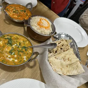 69. Mutter Paneer Special, 21. Naan, 50. Chicken Tikka Masala Special