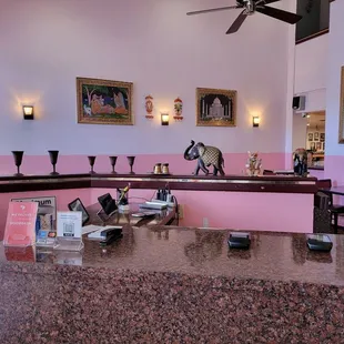 the interior of the restaurant