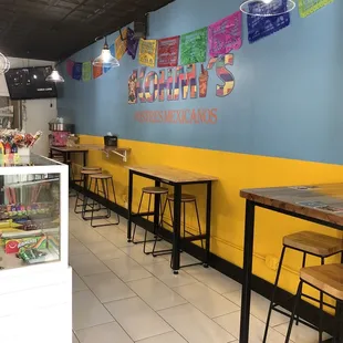 the interior of a restaurant