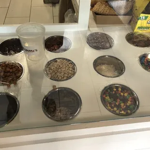 a variety of desserts
