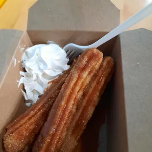 a box of churrons