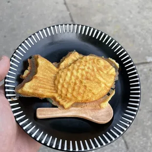 Pandan Leaf Custard Taiyaki