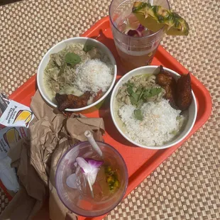 Green Coconut Curry Rice Bowl