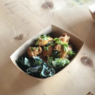 a box of food on a table
