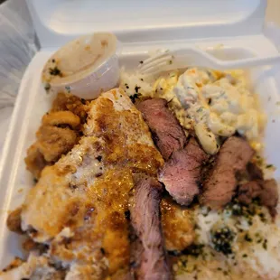 So much Fishy FishFish (lol) in my Lunch today. @Koi Lunchwagon @QMC. Thanks Hubby David.