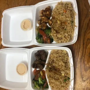 Hibachi chicken &amp; Hibachi Steak