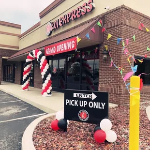 the front of the store