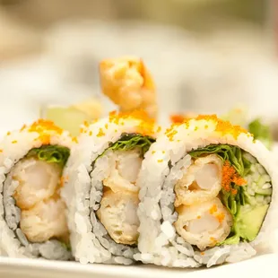 a sushi roll