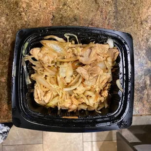 Moo Shu chicken... beige.