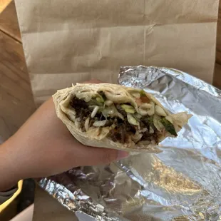 Small Bulgogi Beef Burrito