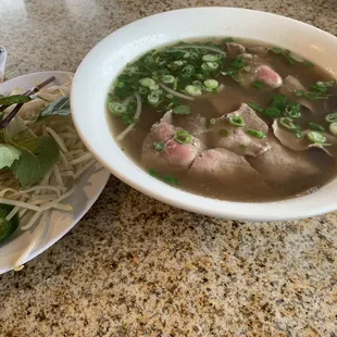 Pho with brisket and steak