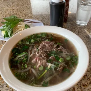 No 2 pho lean shank and brisket. Large $14.