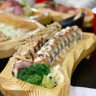 Salmon rolls &amp; Hamachi Rolls