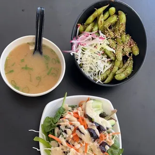 Spicy Garlic Edamame