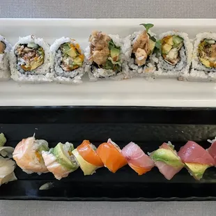 sushi and sashimi, food