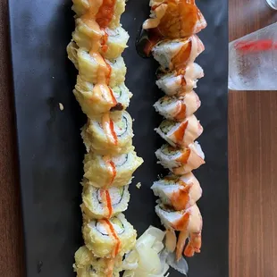 Left: IZ roll Right: Tiger roll