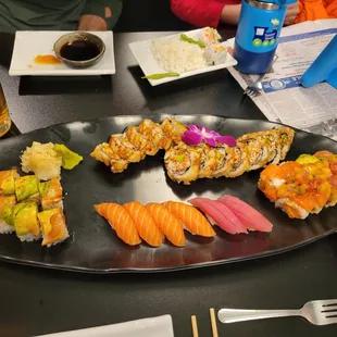 sushi, food, sashimi, sushi and sashimi