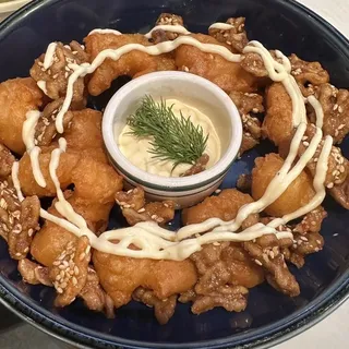 Wasabi Walnut Prawns