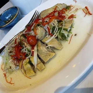 Poached Scallion Chicken (Half)