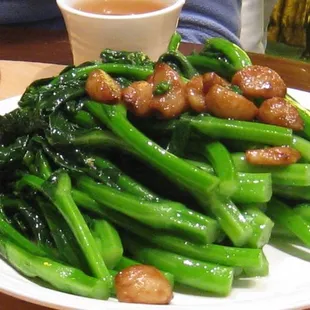 Gai lan with garlic