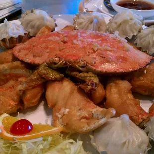 Crab with xiao long bao