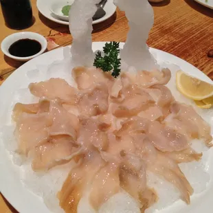 Geoduck sashimi!
