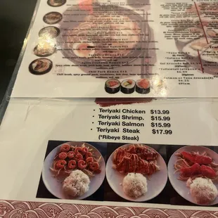 donuts, menu