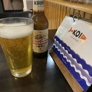 Beer in a cold glass available