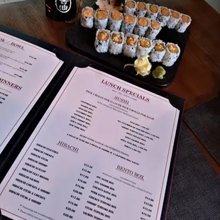 sushi and sashimi