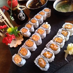 Sushi Lunch 3 Rolls n Soup  Wowed only $16  6