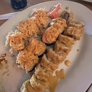 Fuji Sushi Roll Crab Bang Sushi Roll Volcano Roll