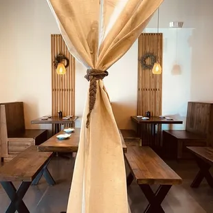 the interior of a restaurant