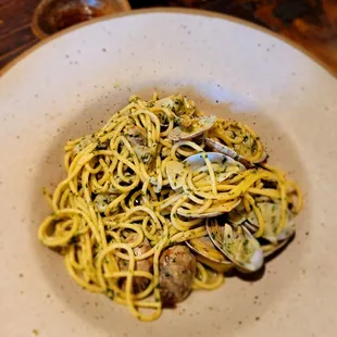 Very good past and mussel dish.