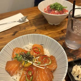 Marinated Salmon Don