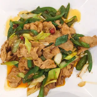 a close up of a plate of food