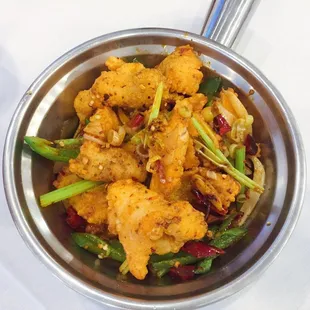 Spicy fish dried pot