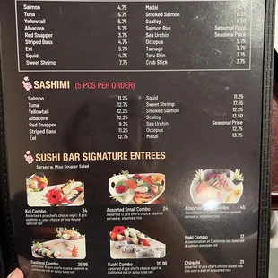 ramen and noodles, menu