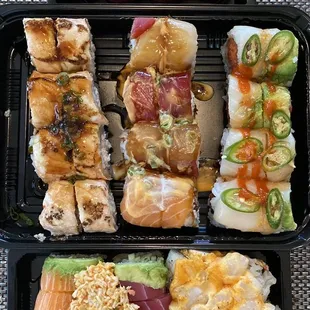 Sakura Roll, Lion King Roll, Koi Special Roll, Jalapeno Roll, Titanic Roll, and TNT Roll