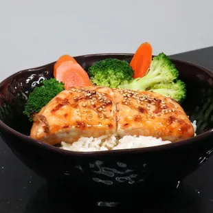 Salmon Teriyaki Bowl