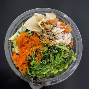 Small Poke Bowl w/salmon &amp; Hawaiian tuna