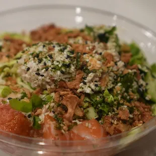 a bowl of food
