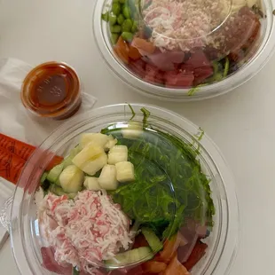 Medium-sized Poke Bowls