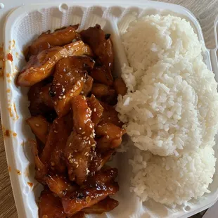 Spicy chicken teriyaki