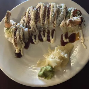 Supa Dupa Cruchy Roll added something and eel sauce.