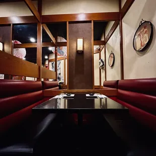 Koisan Sushi Bar Booth Seating Interior Dining Room