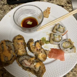 sushi and sashimi, food, sashimi, sushi