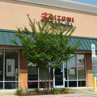 the front of the store