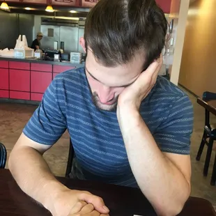 He doesn't feel so good but I'm super hungry