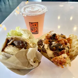Original KoJa, Kamikaze Fries, lemonade