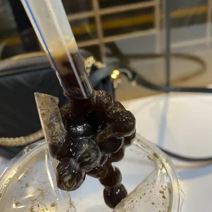 Clumpy mushy boba